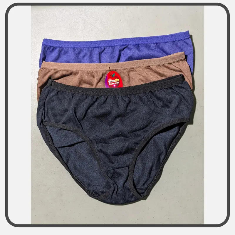 Paket Bundle 3 Pcs CD Winalin Gelap Celana Dalam Wanita Bahan Katun Size M L XL XXL-5L 3