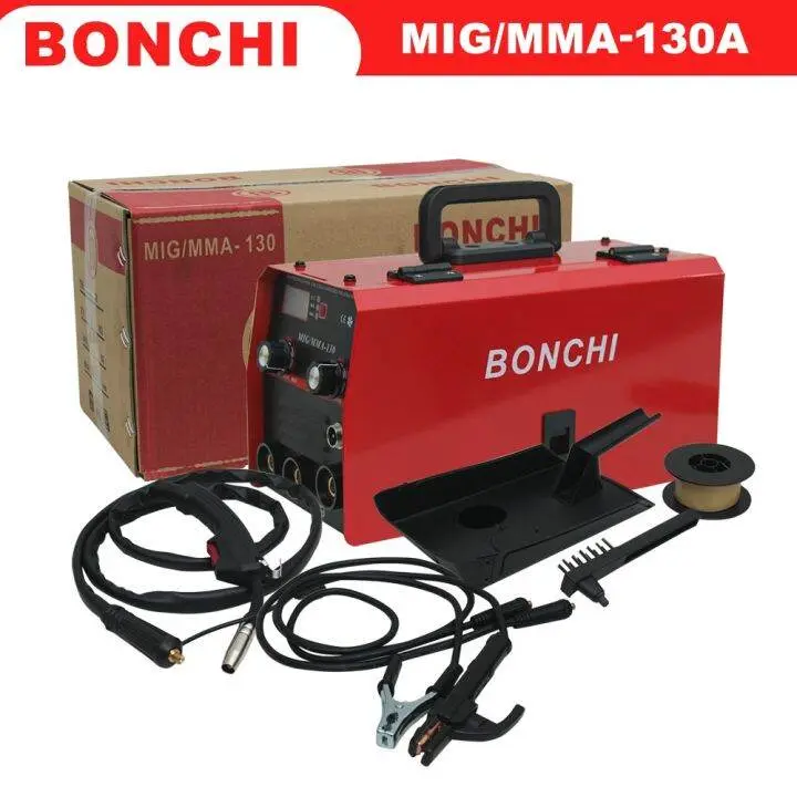 MESIN LAS MIG/MMA FREE KAWAT LAS Lengkap MERK BONCHI 900w 130Amper 5