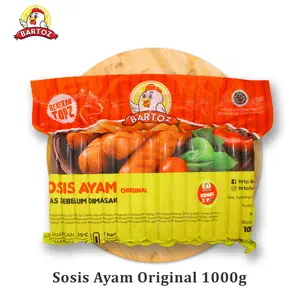 Sosis Ayam BARTOZ 1kg - Makanan Beku Praktis dan Lezat - Baso, Odeng, Daging, Kuning Frozen Food Meat