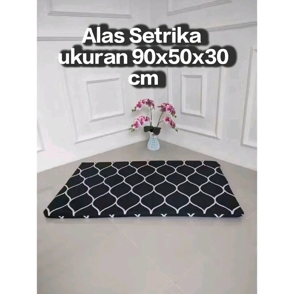 Alas Setrika Ukuran 90x50x3cm Busa Inoac Full Cover Resleting Desain Menarik Berbagai Motif Praktis & Estetis