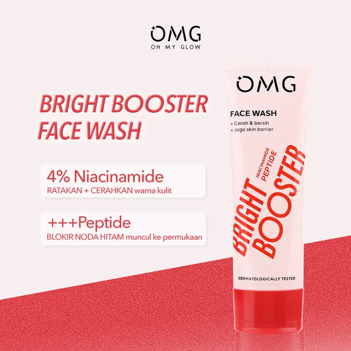 OMG Oh My Glow Bright Booster Face Wash 50ml & 100ml - Untuk Semua Jenis Kulit 2