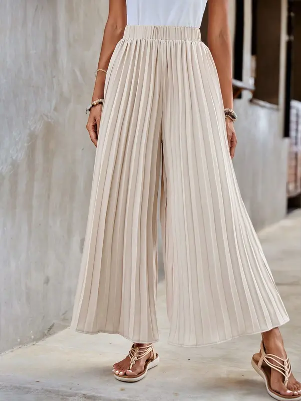 Celana Pensil Plisket BB / Kulot Pensil BB / Pleated Pencil Pants / Pleated Pants midi najwa Wanita Panjang Kancing Hitam Rayon Crinkle celanakulot rok span ombre 3