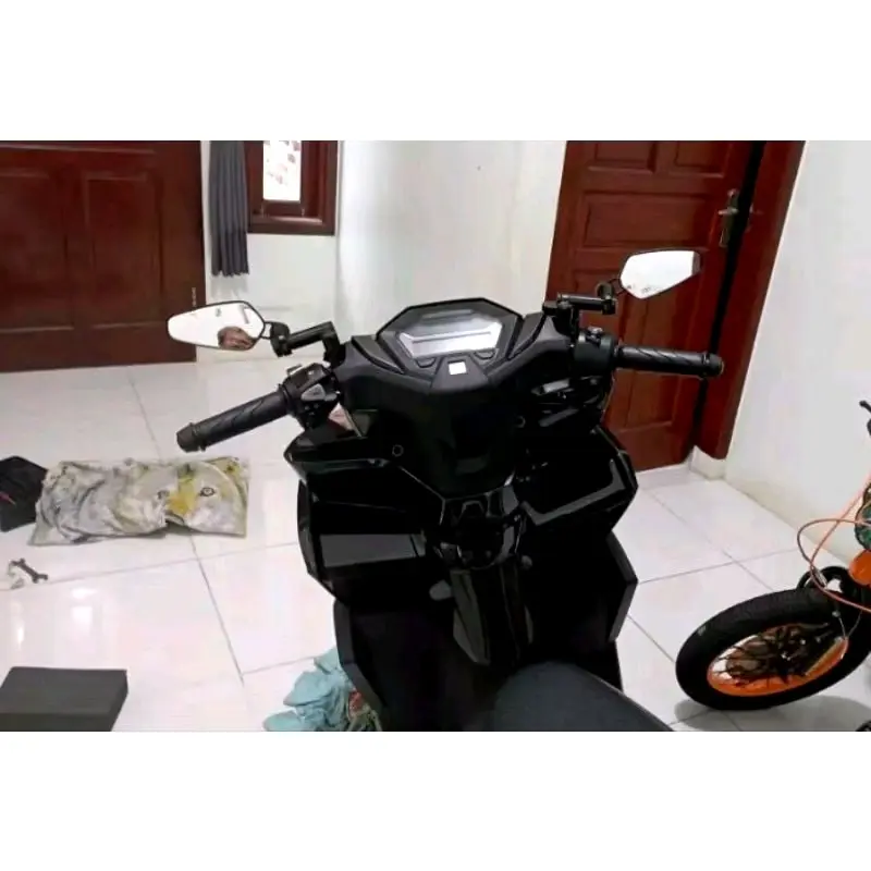 Spion tomok oval AGV octagon nmax aerox pcx adv vario beat vespa fazzio supra jupiter mio dll universal plus Baut Sepeda Motorcycle Accessories 7