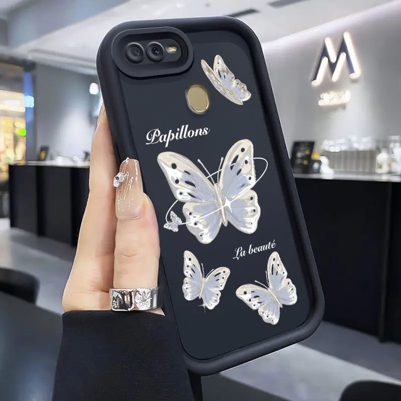 Casing Hp Untuk OPPO A7 OPPO A5s OPPO A12 OPPO A12S A11k Case HP pola kupu-kupu bintang Cesing Casing sederhana Kesing Silikon lunak Kasing baru Softcase 0