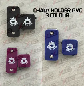 STX BILLIARD : CHALK HOLDER PVC 3 COLOUR (HITAM, BIRU, UNGU)