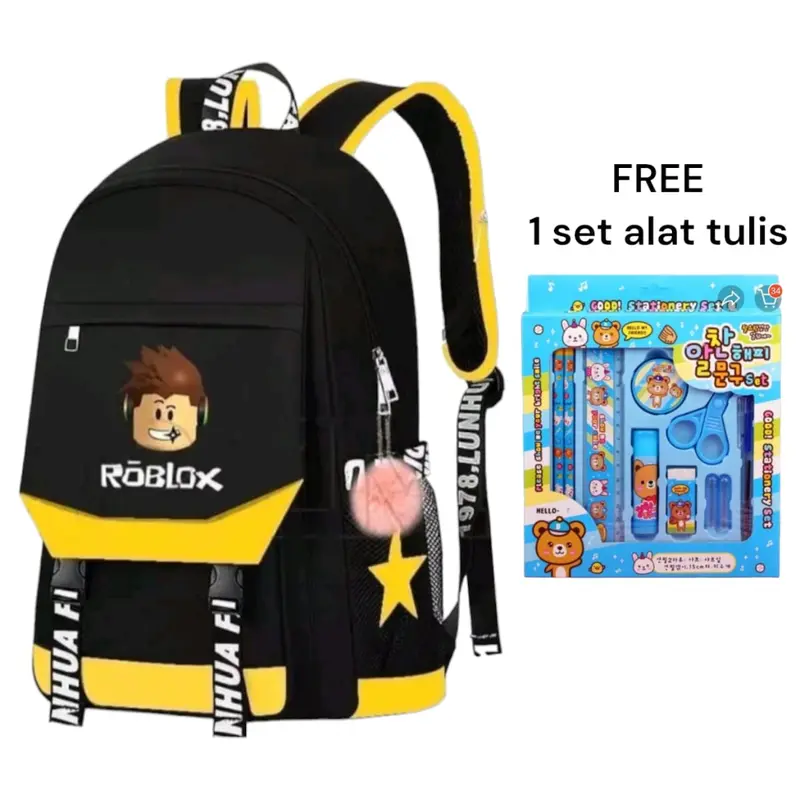 Roblox Tas Ransel Anak Sekolah Gaming Pria Wanita Tk Sd Bisa Bayar Ditempat ( COD ) Kualitas Tinggi Kualitas Tinggi 4