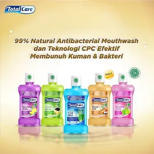 Total Care Mouthwash Cool Mint Obat Kumur Antiseptik Dingin Segar Halal Tanpa Alkohol Antibacterial