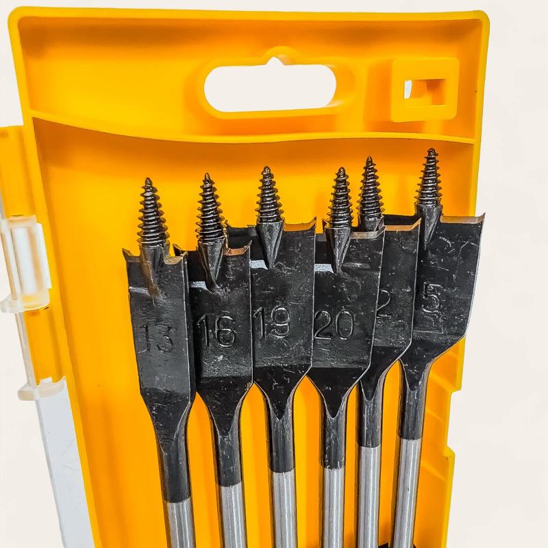 APR MATA BOR KIPAS SPADE BIT SELF CUT TYPE AP113 FULLSET MATA BOR KAYU 13 16 19 20 22 25 MM 6