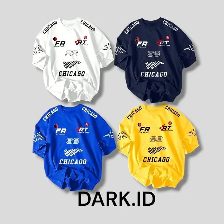 Baseball - Pilihan Terbaik untuk Fashion  Baju Distro CHICAGO    oversize kaos anak katun combed 30s