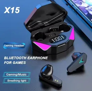 X15 TWS Wireless Bluetooth Headset Waterproof Noise Cancelling LED Earbuds with Mic Headphone Earphone