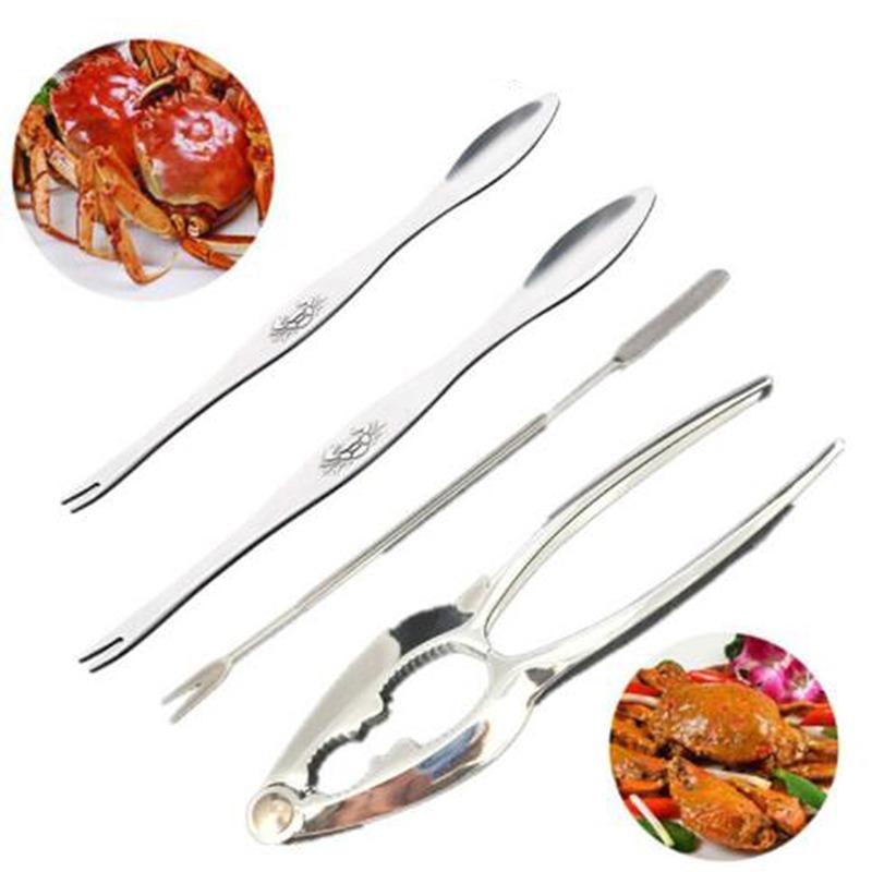 Product Introduction of Crab Eating Tools Kitchen Peeling Crab Tongs Clip Artifact  Open Crab Scissors To Eat Crab Hairy Crab 13