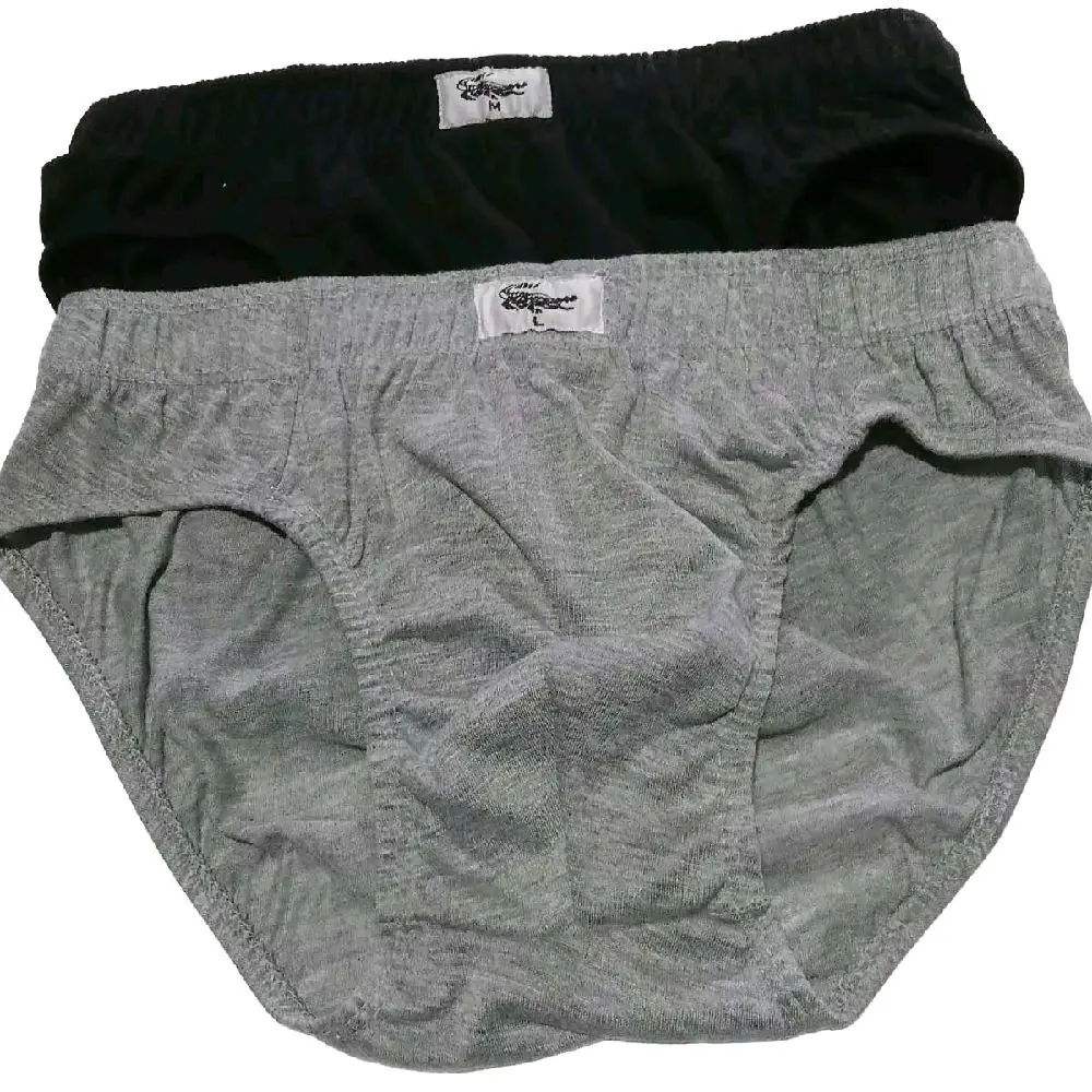 6 PCS celana dalam pria buaya bahan katun celana dalam pria dewasa Nyaman d pakai sepanjang hari dan Lembut di kulit men's underwear Cowok Hitam