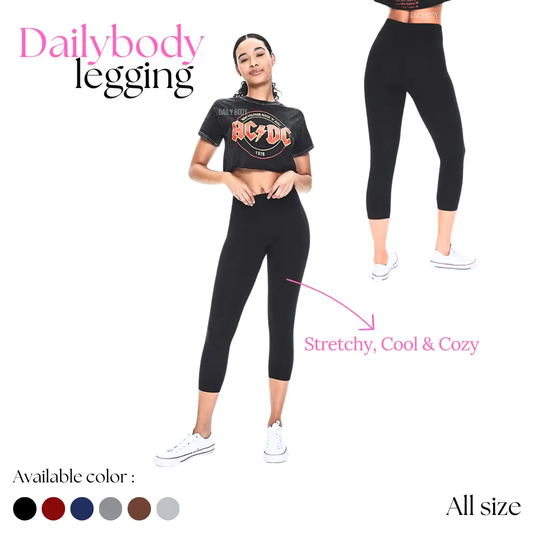 DAILYBODY | celana Legging wanita 7/8 |  BEST SELLER seamless  stretch anti jiplak fit melar Panjang