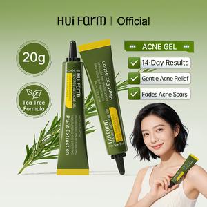HuiFarm Tea Tree Acne Cream – Soothes, Shrinks Pimples Fades Scars | Gentle Aloe Vera Formula for Sensitive Skin | Targets Clogged/Swollen/Oozing/Stubborn Acne Treatments Mencerahkan