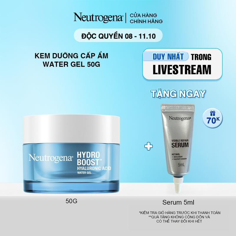 Kem dưỡng cấp ẩm Neutrogena Hydro Boost Hyaluronic Acid Water Gel 50G | Skincare Làm Đẹp Da