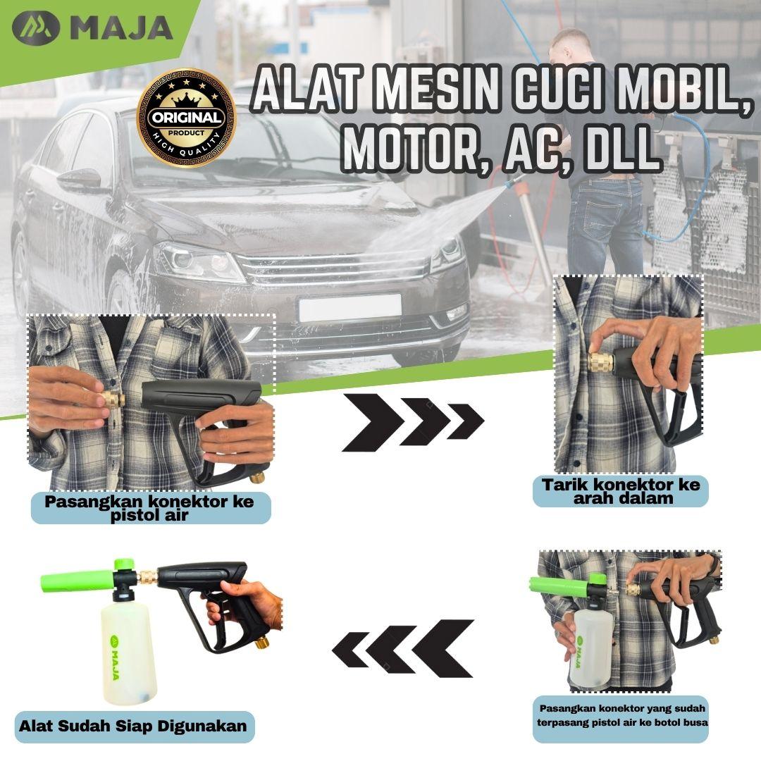 Jet Cleaner MAJA F2 Premium Deluxe High Pressure Washer 180Bar 600W – Mesin Cuci Motor Mobil Semprotan Kencang Tekanan Tinggi Portable Alat Pembersih AC Mesin Steam Motor Mobil Hemat Listrik Jet Cleaner MAJA F2 Premium Deluxe High Pressure Washer 180Bar 600W – Mesin Cuci Motor Mobil Semprotan Kencang Tekanan Tinggi Portable Alat Pembersih AC Mesin Steam Motor Mobil Hemat Listrik