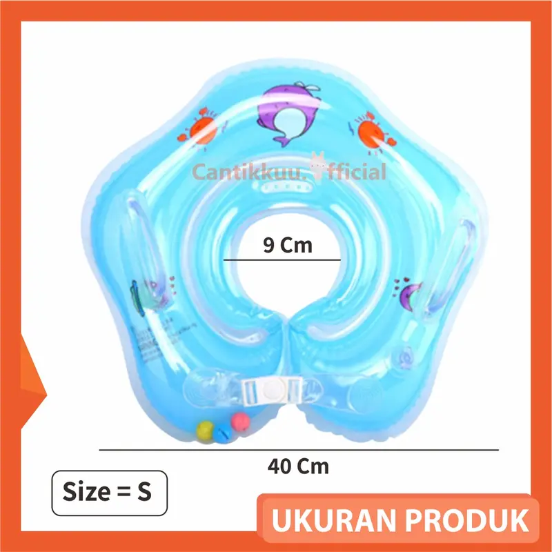Pelampung Bayi Ban Renang Bayi Pelampung Renang Anak Ban Rompi Jaket Leher Renang Berenang Bayi Anak Duduk Perempuan Laki Laki Neck Ring Baby 2