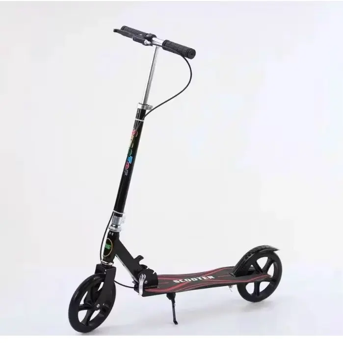 ￼Xe trượt scooter cỡ lớn có phanh tay dành cho trẻ em từ 8 tuổi người lớn chân chống chịu tải đến 150kg