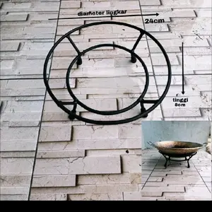 TATAKAN WAJAN ANTI GOYANG / DUDUKAN WAJAN PANCI tatakan panci /  tatakan serbaguna dudukan anti tumpah super kuat dengan besi 8mm dan diameter lingkaran 24cm tinggi 8.5cm