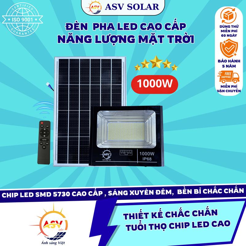  Đèn Pha 1000w Năng Lượng Mặt Trời ASV Solar chính hãng 