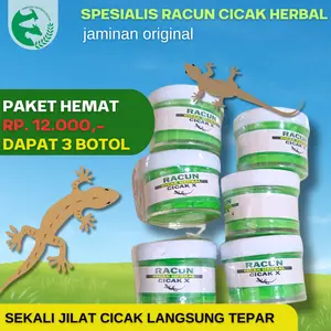 3 Buah Racun Cicak X Ampuh Sekali Jilat Langsung Tergeletak RACAK HERBAL Pembasmi Cicak MURAH ASLI