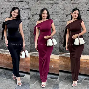 MERRY LONG DRES TALI SPANDEK / DRESS TERKINI WANITA