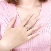 Gambar Kimora - Cincin Rhodium Wanita Halo Nayeon Cnr413 - GOLD dari Kimora Jewelry Kota Denpasar 4 Tokopedia