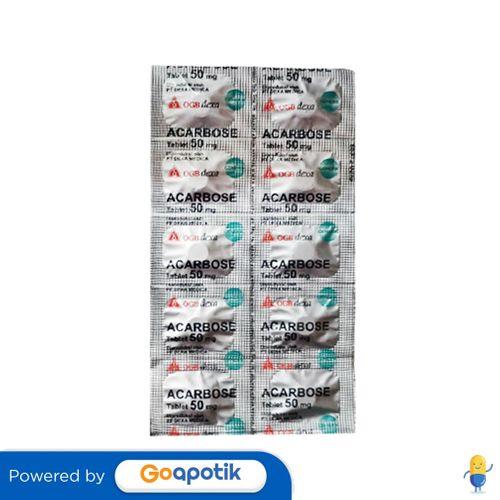ACARBOSE OGB DEXA MEDICA 50 MG STRIP 10 TABLET