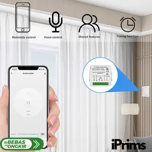 Aubess Mini Smart Curtain Switch ZigBee Tuya 1 CH Control Module 5A - QS-Zigbee-S10-C04