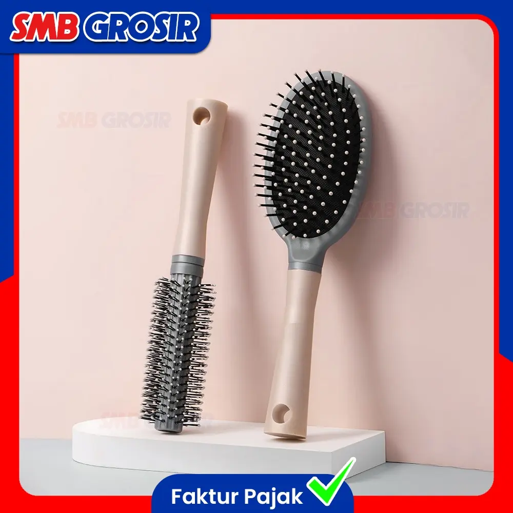 Sisir Rambut Wanita Anti Kusut Model Oval Hair Brush Salon Kecantikan Blow Anti Kusut