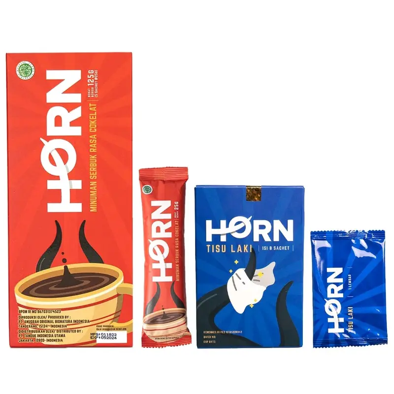 1 PAKET HORN SERBUK COKLAT+ HORN TISSU BY DR. BOYKE / 1 BOX 1