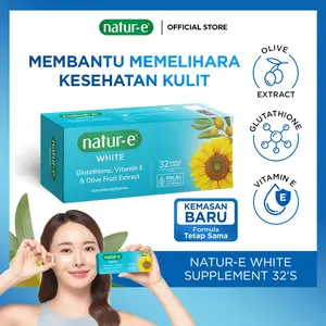 Natur-E White Soft Capsule 32s - Suplemen Kecantikan dengan Natural Vitamin E & Glutathione