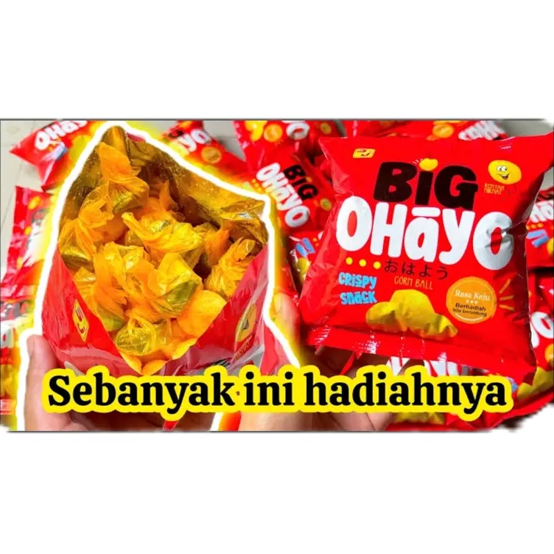 BIG OHAYO Ciki berhadiah Corn ball crispy snack Cemilan Food 0