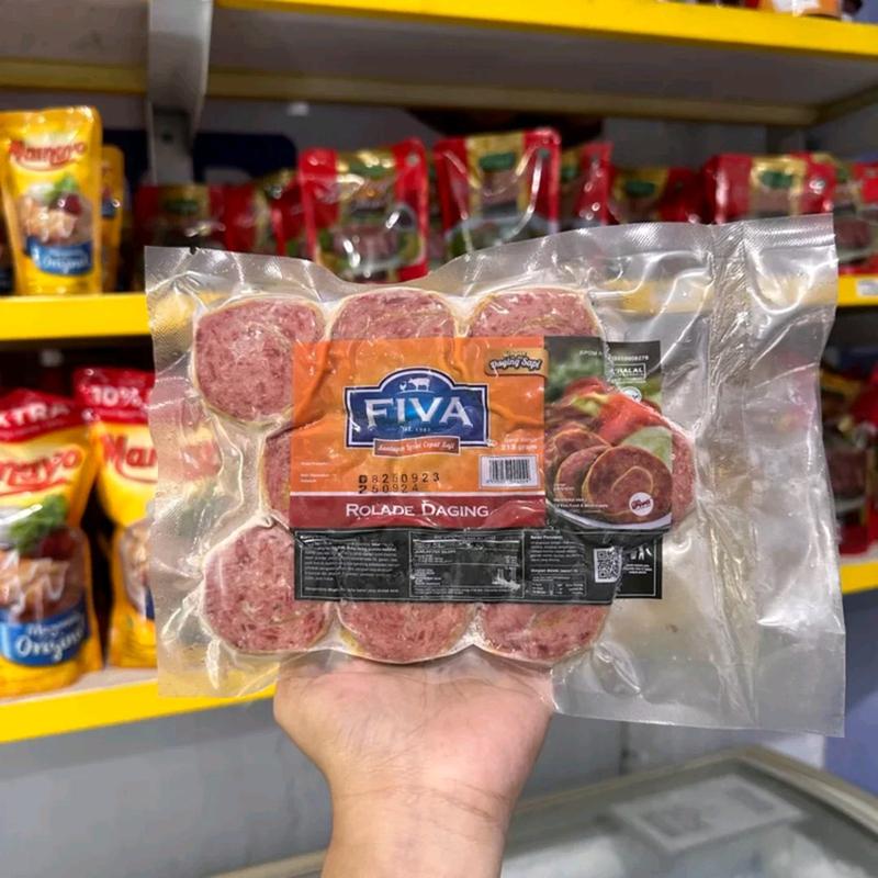 Frozen food || Rolade Daging sapi Merk Fiva Uk 215 gram fresh 1