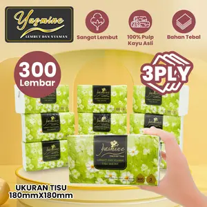 [Harga kejutan]Yasmine tisu 1 PACK 300 helai 3 ply harga promo murah gratis ongkir bisa cod tisu kering murah promo tissue murah facial tissue tisu dapur