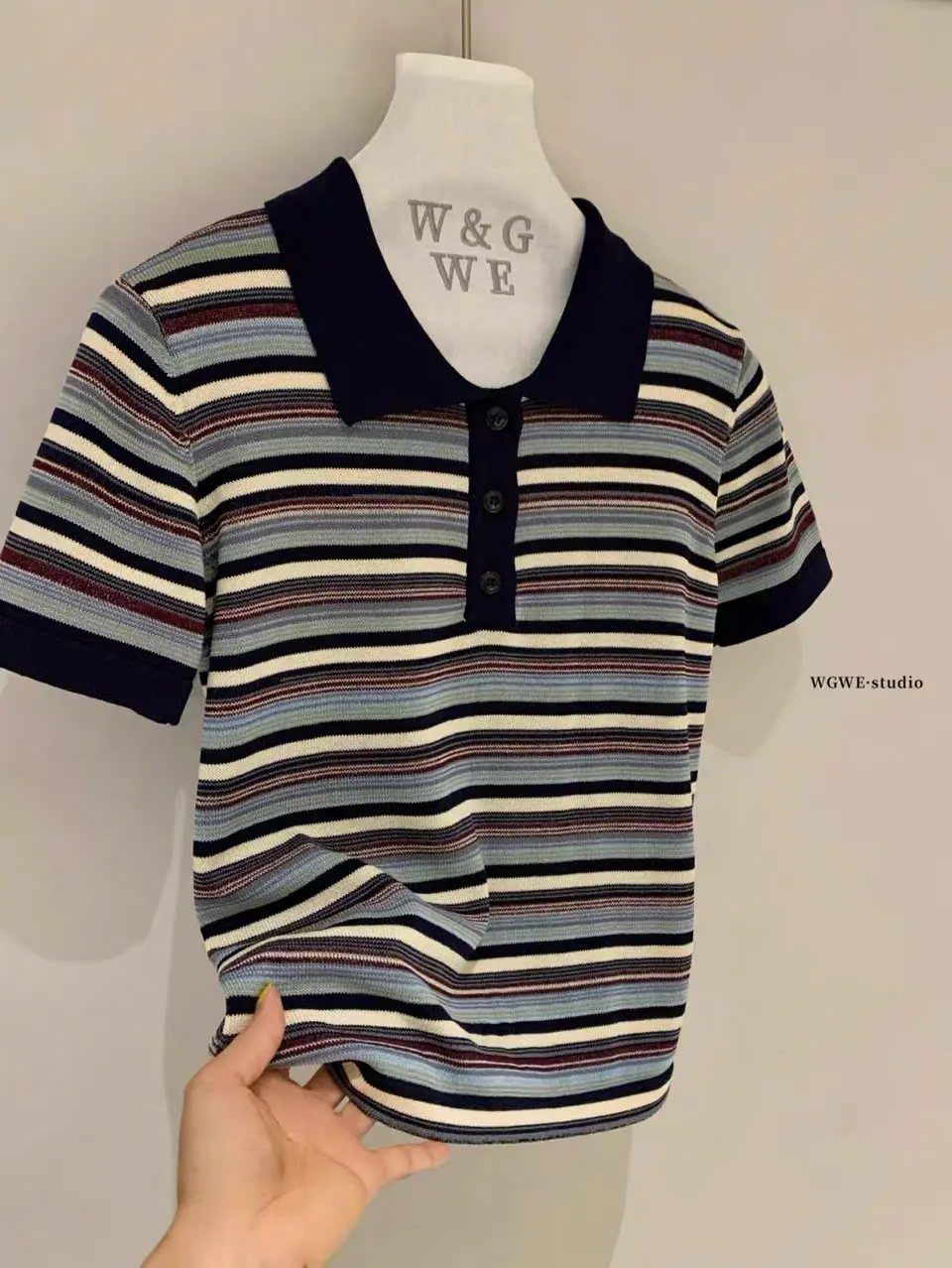 (WGWE 9191) Áo Polo Len Mongtoghi Kẻ Sọc Hàng QC Minxu Shop POLO48 | BigBuy360 - bigbuy360.vn (WGWE 9191) Áo Polo Len Mongtoghi Kẻ Sọc Hàng QC Minxu Shop POLO48 | BigBuy360 - bigbuy360.vn