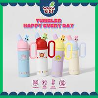 Gambar Wakakids Botol Minum Termos Stainless Steel Tumbler Lucu Happy Every Day Vacuum Cup Dengan Gagang 800ml K2031 Venjr - Putih dari Wakakids Kota Administrasi Jakarta Pusat 1 Tokopedia