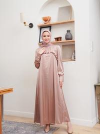 Gambar Radwah - Arabella Dress - Dress Simple Wanita Muslim Untuk Dewasa/Remaja - Gaun Mewah Bisa Untuk Ke Kondangan/Pesta/Lebaran - Milo dari Radwah Kota Bandung 5 Tokopedia
