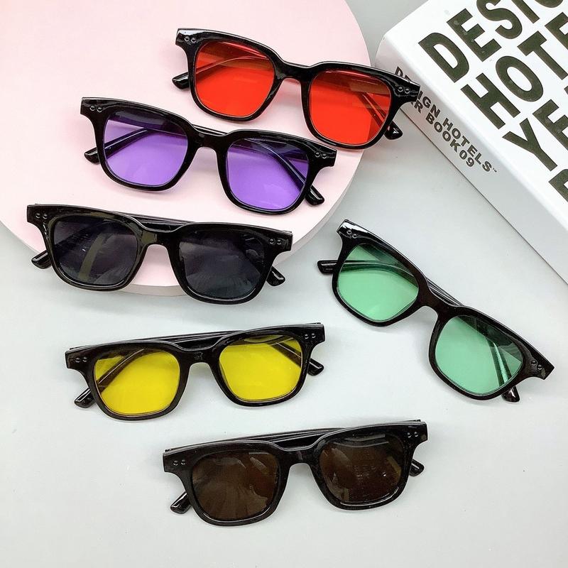 PL-WW004 Kacamata Hitam Wanita/Pria Sunglasses Korean Fashion Small Candy Color 3