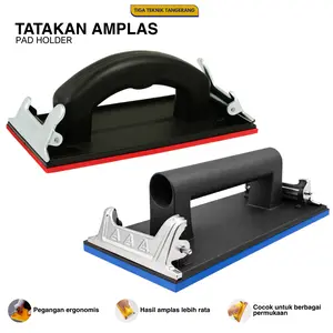 Pegangan Amplas Pad Amplas Tangan Tatakan Gagang Amplas Lembaran Klip Penjepit | Sander Manual | Alat amplas cocok dengan amplas meteran | Untuk kayu tembok dan plastik atau perbaikan kendaraan