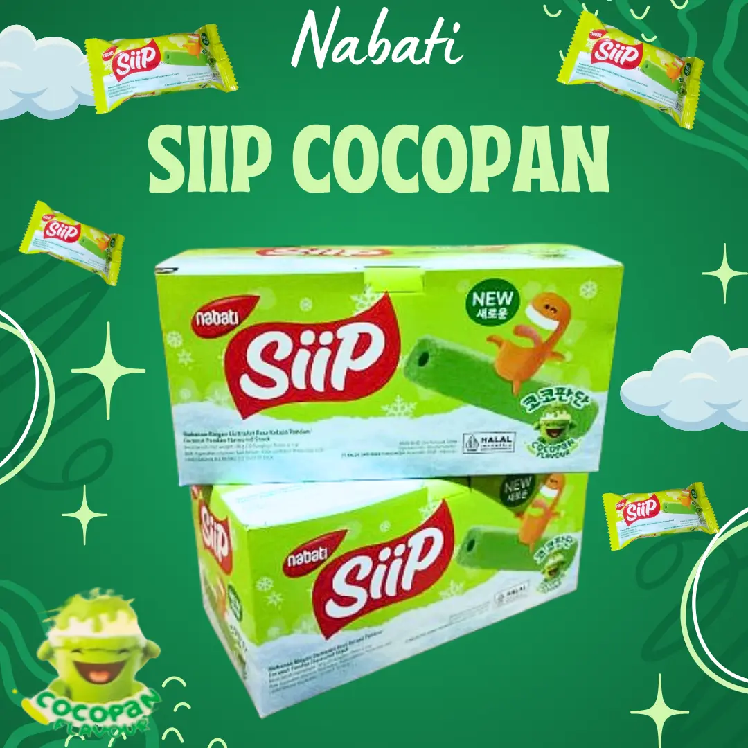 Nabati SIIP 4gr Cocopan Flavour (20pcs/1box) cemilan snack murah grosir