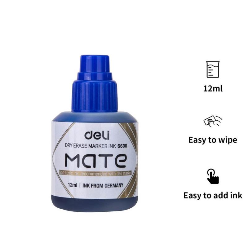 Deli Refill Tinta Spidol Warna Hitam Merah Biru - S630 3