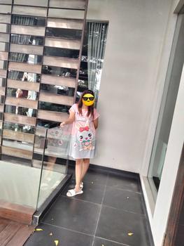 Product Review of Blackpink Daster Pakaian Wanita Baju Tidur Motif Kartun Oversize Korea Pendek Piyama Dress Dewasa 4017 from v** 0