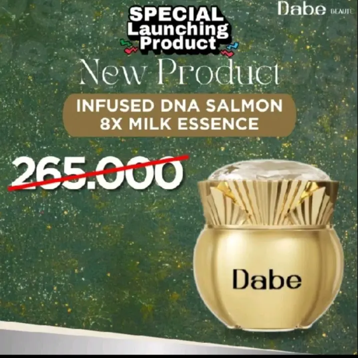 READY INFUSED DNA SALMON 8x MILK ESSENCE DABE BEAUTE Pelembab Wajah