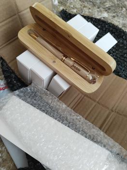 Product Review of Personalized Wooden Pen with Wooden Box, Laser Engraved Pen from J**o 1