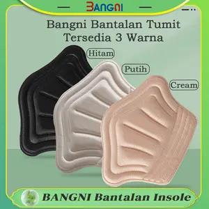 BANGNI Insole Sepatu Kebesaran Insole Bantalan Tumit /Insole Anti Lecet/Insole Pelindung Tumit/Insole Anti Licin/Insole Ganjalan Sepatu SOL-5093
