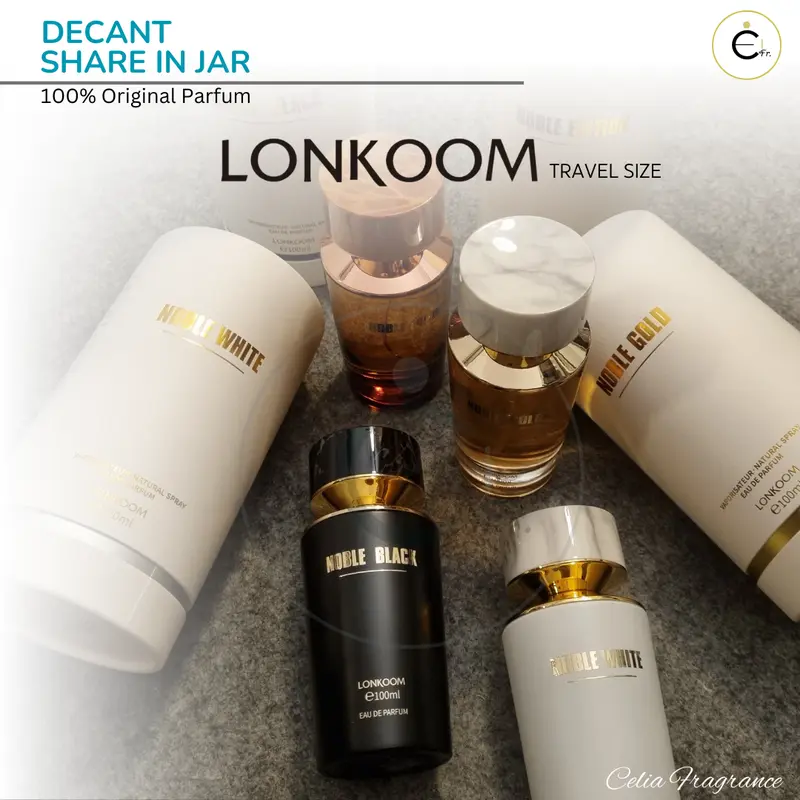 LONKOOM NOBLE Decant (Share in Jar) – Travel Size LONKOOM NOBLE LONKOOM Noble White Noble Black Noble Gold Noble Edition DECANT LONKOOM Noble White Noble Black Noble Gold Noble Edition 2