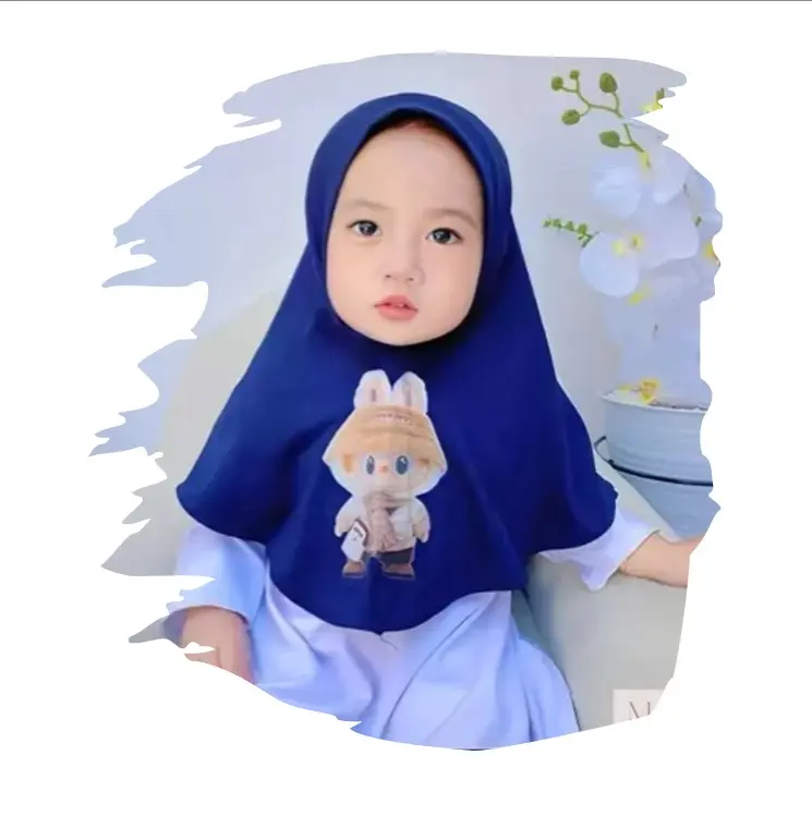 kerudung Labubu Anak perempuan Hijab anak instan Muslim 0