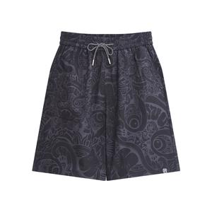 กางเกงขาสั้นลำลอง สไตล์เรโทร HEA Unisex พิมพ์ลายเต็มรูปแบบ อินเทรนด์ เหมาะสำหรับฤดูร้อน ขายดีที่สุด เหมาะสำหรับเล่นกีฬา