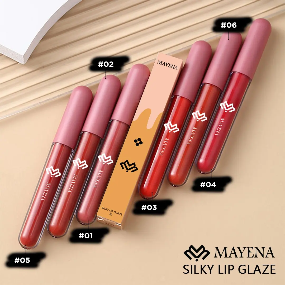 {Promo Paket} Lipstik Mayena Lip Glaze Isi 6pcs